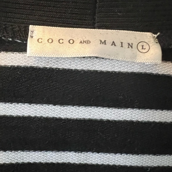 Coco And Main Striped Snap Button Cardigan - Picture 4 of 4